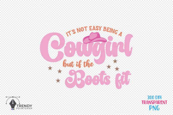 Cowgirl Western Cowboy Quote SVG Design for Crafts & Graphics
