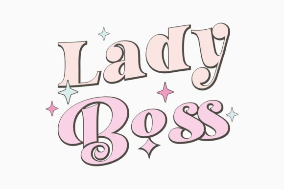 Girl Power Quote SVG: Lady Boss Retro Graphics for Crafts