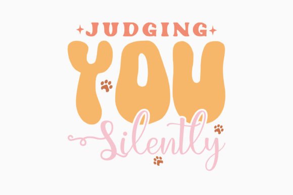 Retro Cat Quote SVG Graphics for Crafts