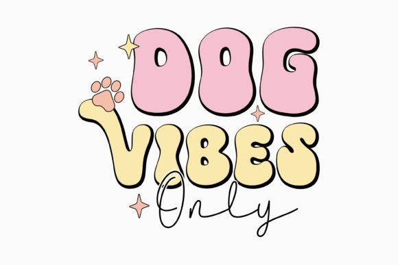 Retro Dog Vibes Only: Graphics for Crafts & Playful Branding