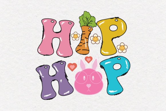 Retro Hip Hop Easter Quote SVG Design for Crafts & Graphics
