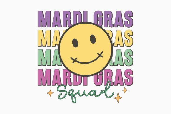 Retro Mardi Gras Quote SVG Squad: Graphics for Crafts