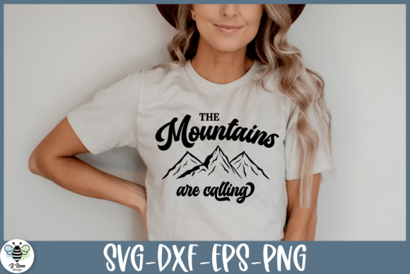 The Mountains Are Calling Quote SVG for Crafts & Graphics