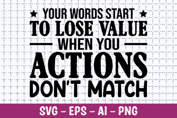 Your Words Start to Lose Value SVG